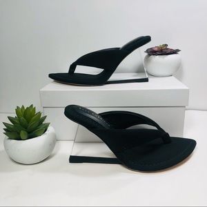 Good America CINDER-F*CKING-RELLA thong sandal wedges